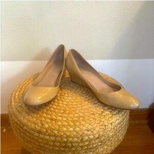 Cole Haan Nike Air Maple Sugar Patent Leather Wedge, Size 9B